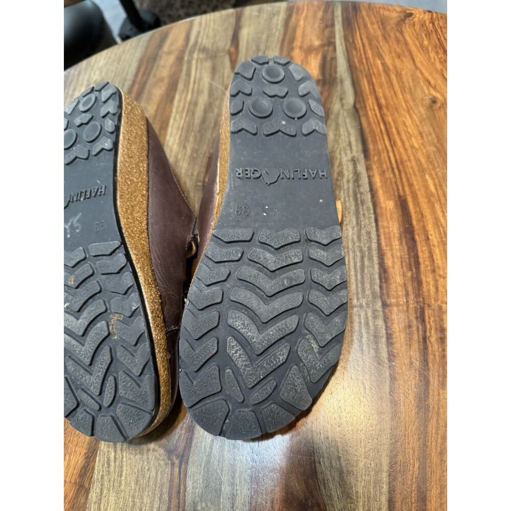 Haflinger Fisherman Womens Size 39-8 Brown Leather Clog Shoes - Picture 8 of 16